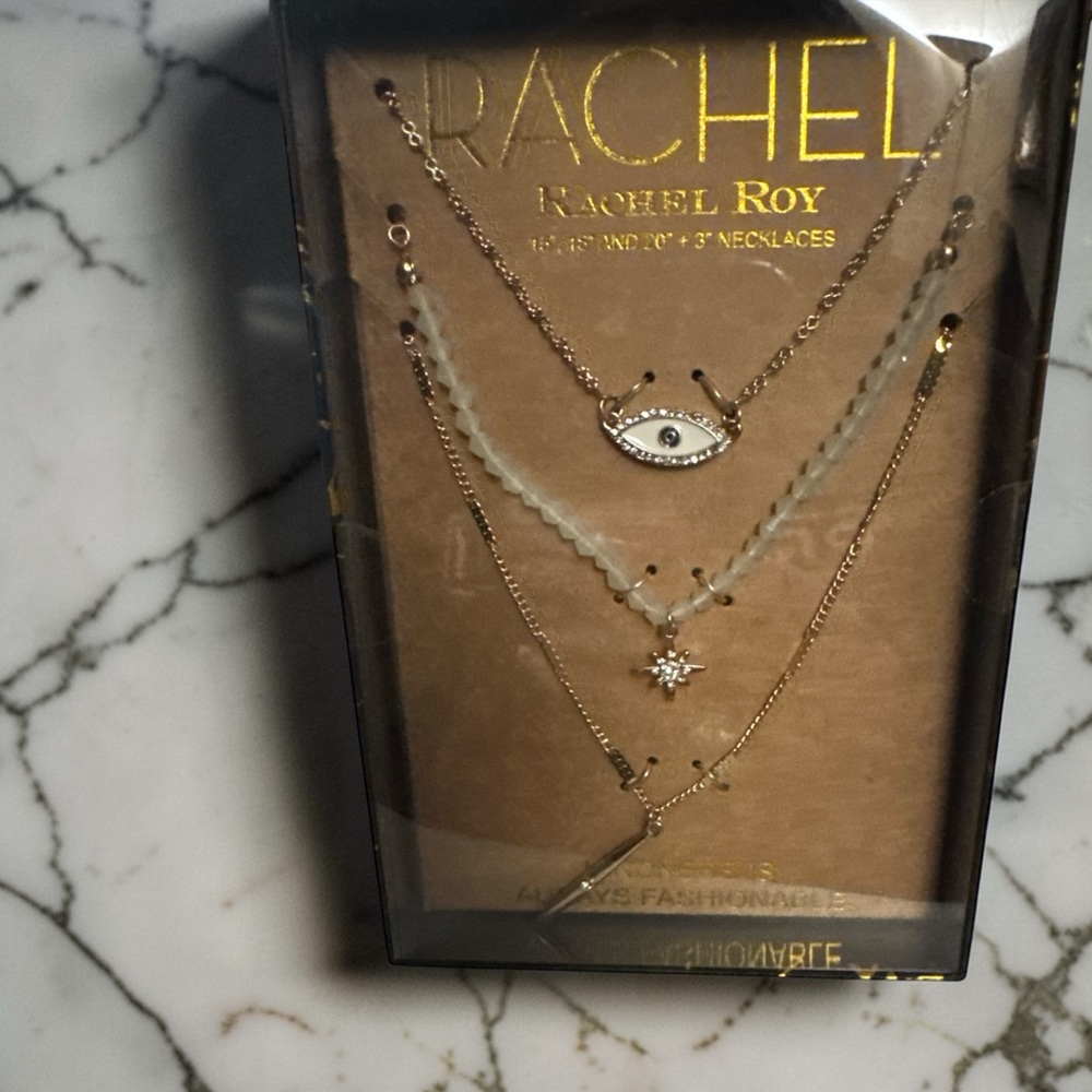 RACHEL Rachel Roy Gold-Tone Layered Evil Eye & Star Necklace Set